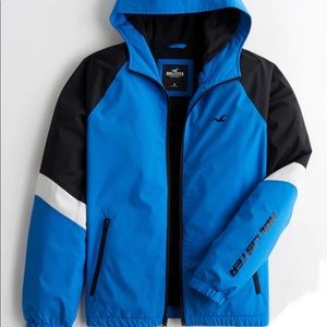 Hollister Fleece-Lined Full-Zip Sport Hoodie Jacket